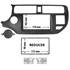 Cache autoradio Kia Rio 2012 à 2015