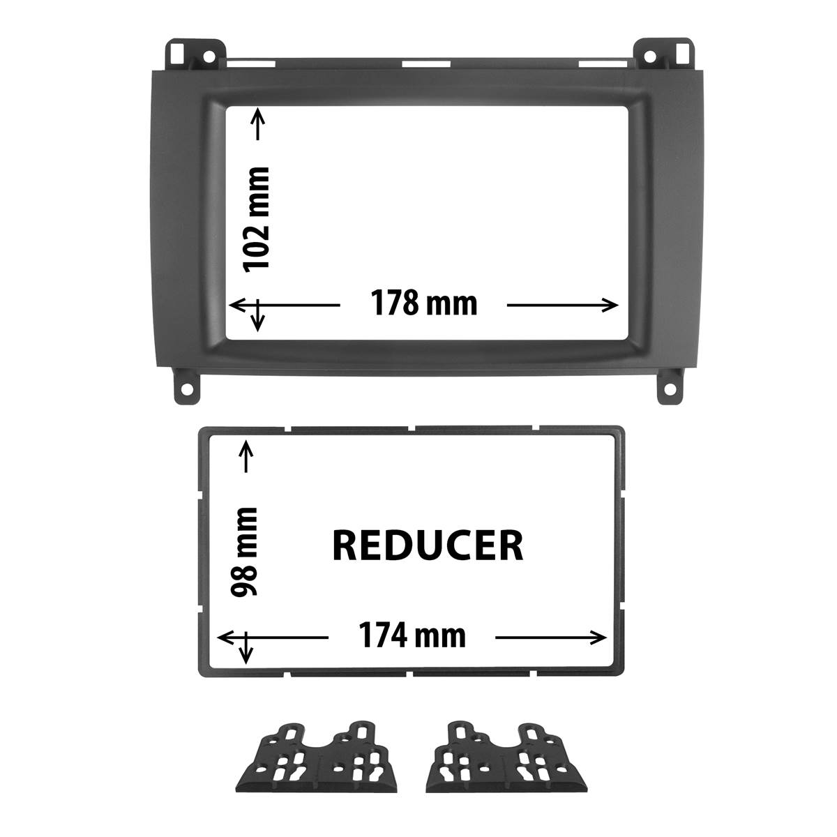 Cache Autoradio Mercedes Classe A, Vito, Viano