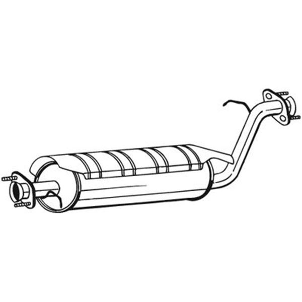 1 silencieux d'échappement intermédiaire Bosal 211381