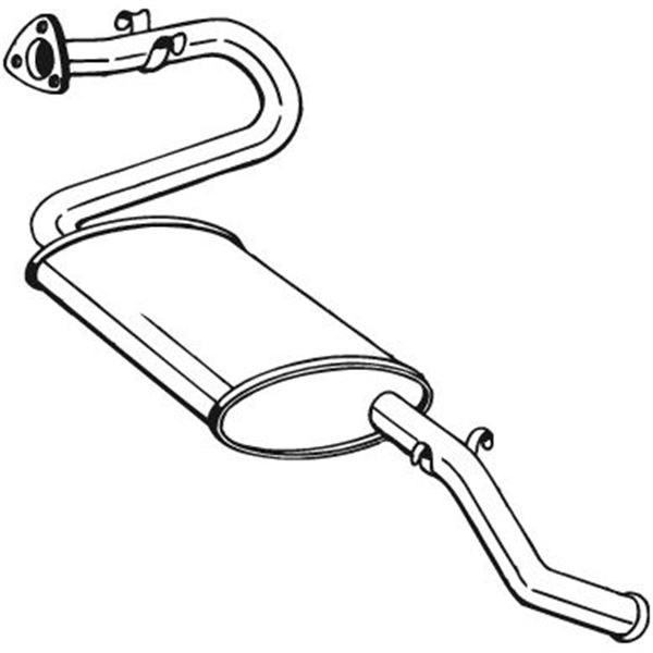 1 silencieux d'échappement arrière Bosal 280273