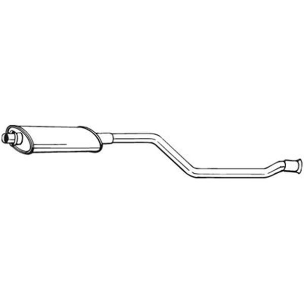 1 silencieux d'échappement intermédiaire Bosal 281545