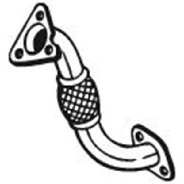 1 tuyau d'échappement Bosal 713067