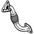 1 tuyau d'échappement Bosal 713067