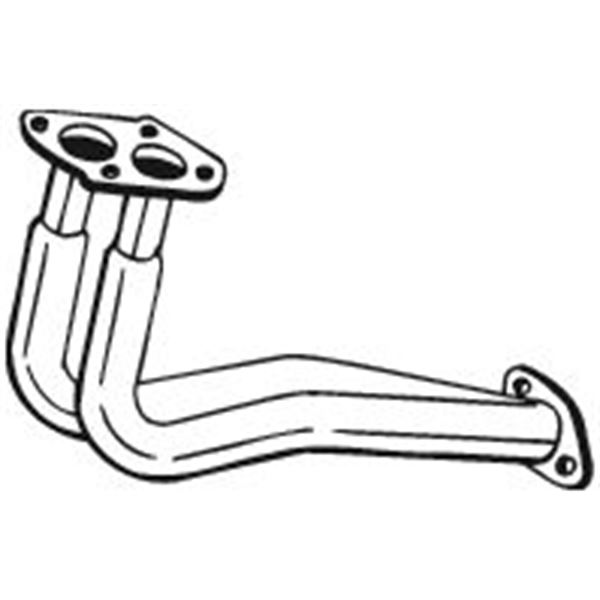 1 tuyau d'échappement Bosal 736541