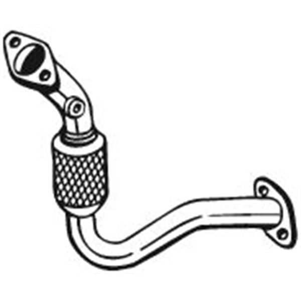 1 tuyau d'échappement Bosal 737441