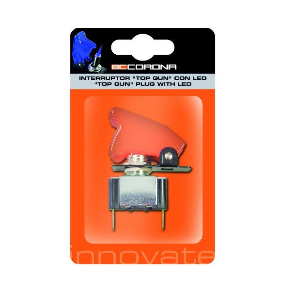Interrupteur rouge sans led type Top Gun