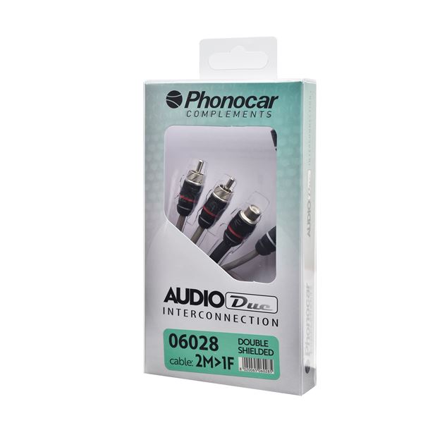 Adaptateur Audio Double Blindage  2M > 1F 0,30 mètre