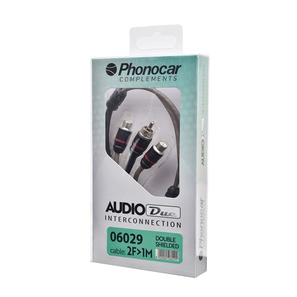 Adaptateur Audio Double Blindage 2F > 1M 0,30 mètre