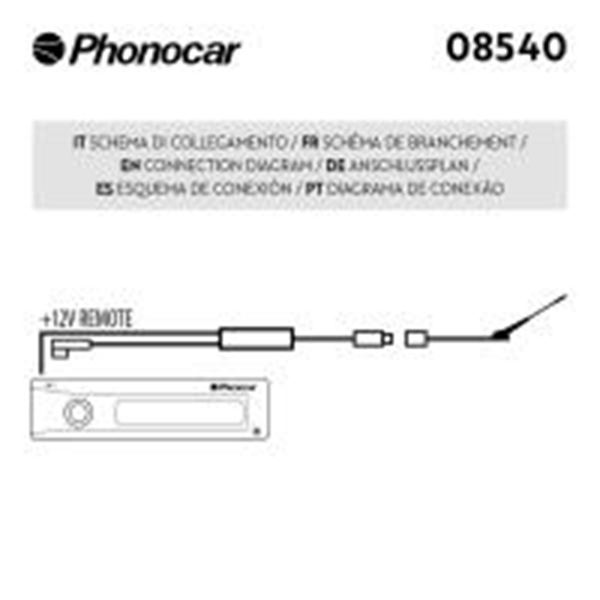 Adaptateur câble antenne FAKRA -> ISO avec alimentation PHANTOM 08540