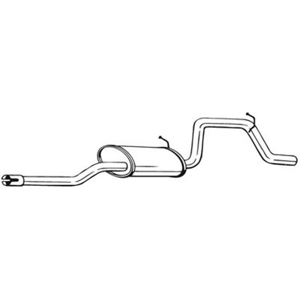 1 silencieux d'échappement arrière Bosal 281527