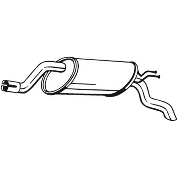 1 silencieux d'échappement arrière Bosal 148309