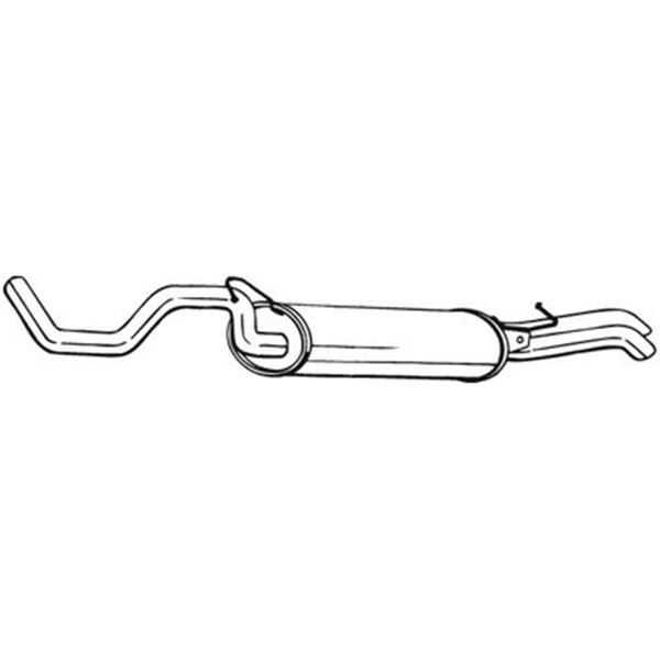 1 silencieux d'échappement arrière Bosal 281227