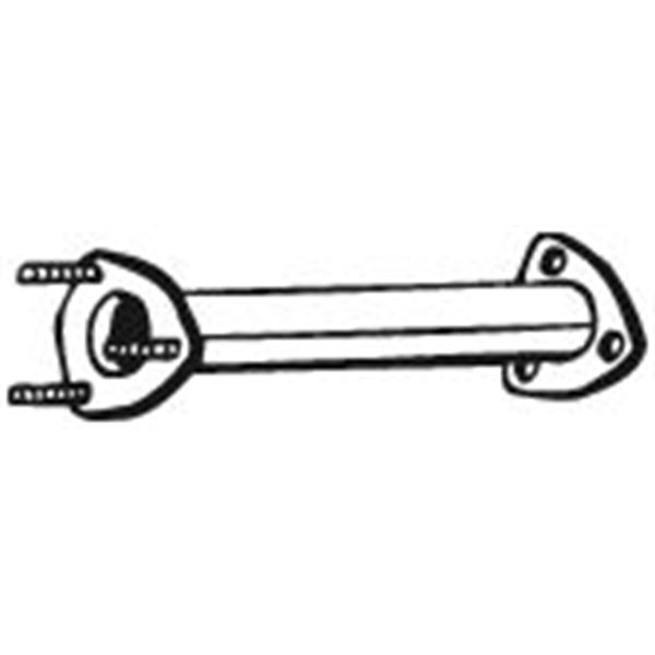 1 tuyau d'échappement Bosal 741003