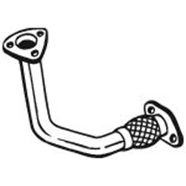 1 tuyau d'échappement Bosal 725995