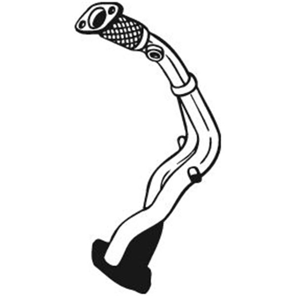 1 tuyau d'échappement Bosal 827357
