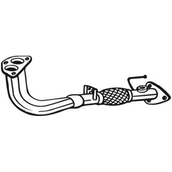 1 tuyau d'échappement Bosal 750129