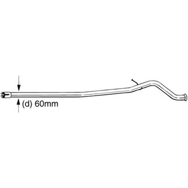 1 tuyau d'échappement Bosal 889179