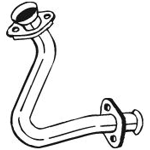 1 tuyau d'échappement Bosal 737519