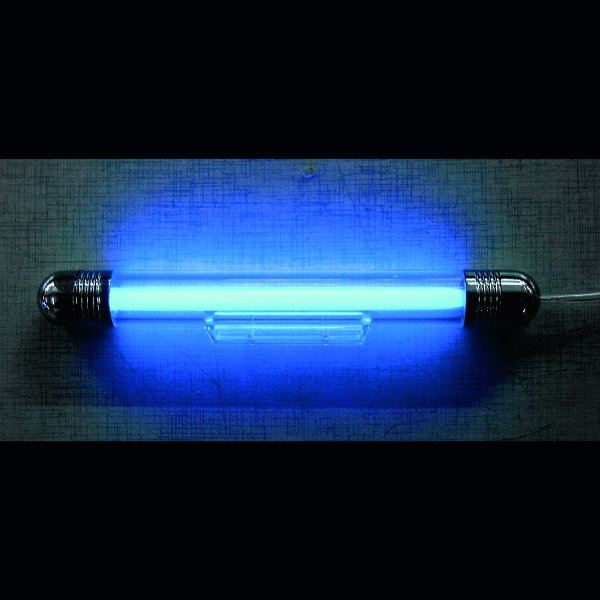 gouden abortus namens Tube néon fin 13 cm éclairage bleu - Feu Vert
