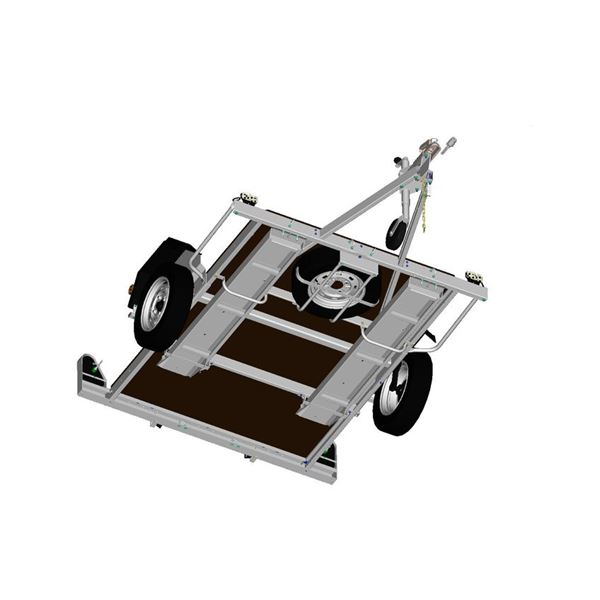Rangement de rampe alu remorque sur chassis 451 & 751 Erdé