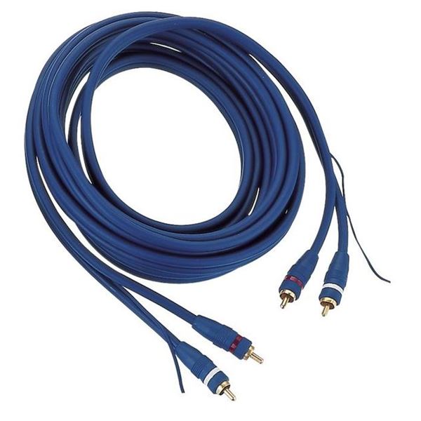 Câble audio RCA / RCA plaqué or double blindage 2 m