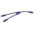 Lot de 2 cordons double blindage en Y RCA