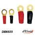 8 cosses oeillet plaqué or 4 mm pour câble 10 mm²