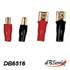 Assortiment cosses haut-parleurs plaqué or 2,5 mm² x10