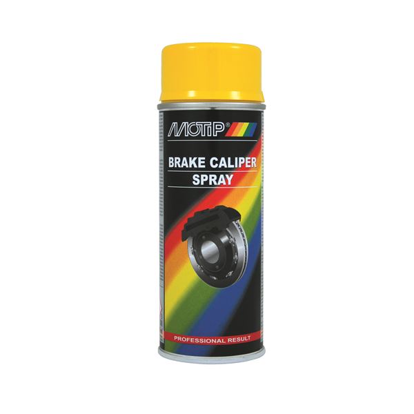 Aérosol de peinture jaune pour étrier 400ml Motip