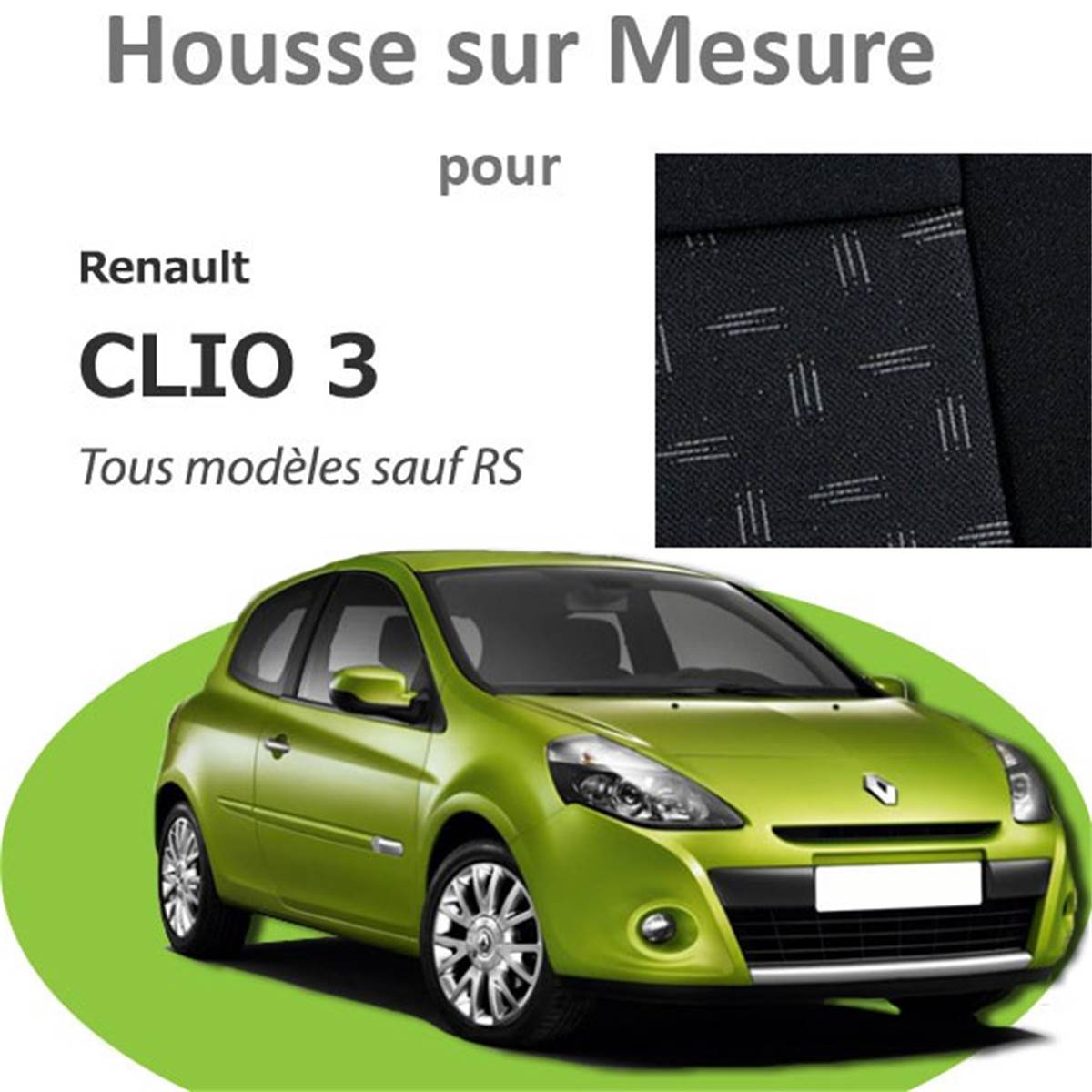 Housses De Siège Prémium Pour Clio 3