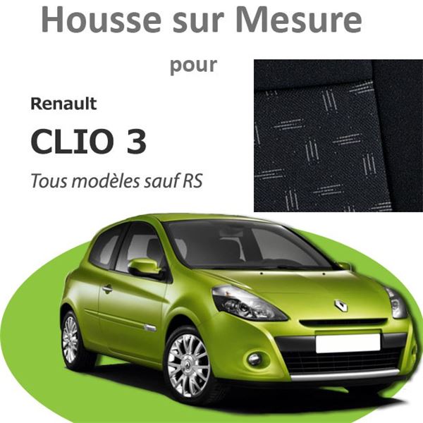 Housses de sièges auto sur mesure Renault Clio 4- France Housses
