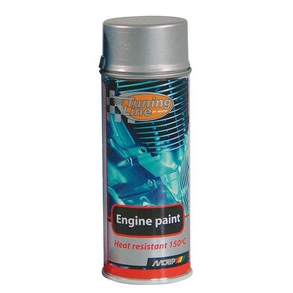 Aérolsol peinture moteur tuning aluminium MOTIP 400 ml