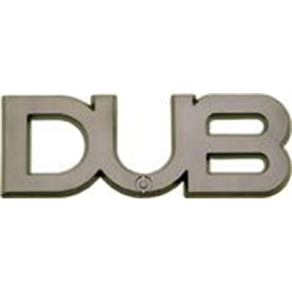 Adhésif emblême Dub couleur titanium