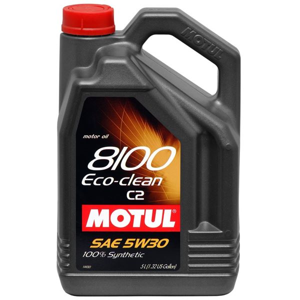 Huile moteur MOTUL 8100 Eco-Clean essence/diesel C2 5W30 5L