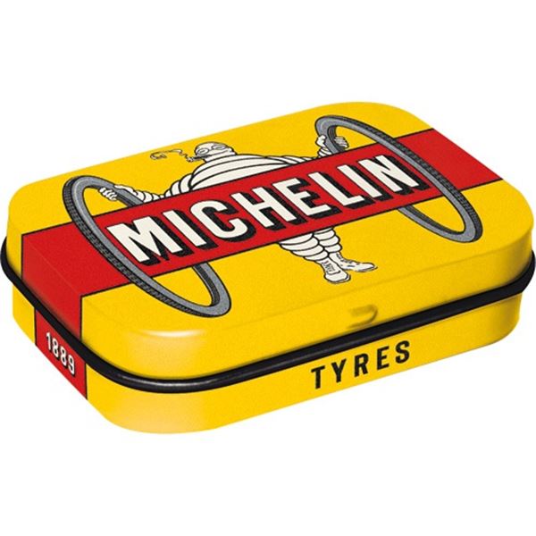 Boîte à pastilles Michelin Tyre Bibendum Jaune