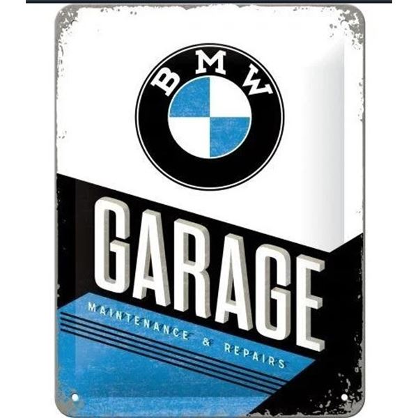 Enseigne 15 x 20 cm BMW Garage