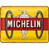 Enseigne 15 x 20 cm Michelin Tyres Bibendum Jaune