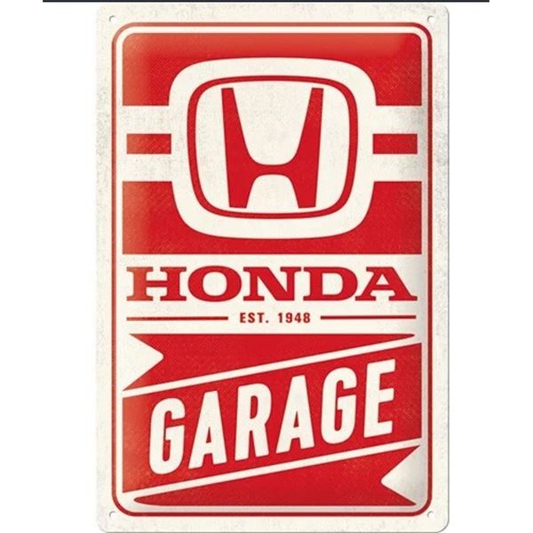 Plaque métal 20x30 cm HONDA Garage