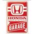 Plaque métal 20x30 cm HONDA Garage