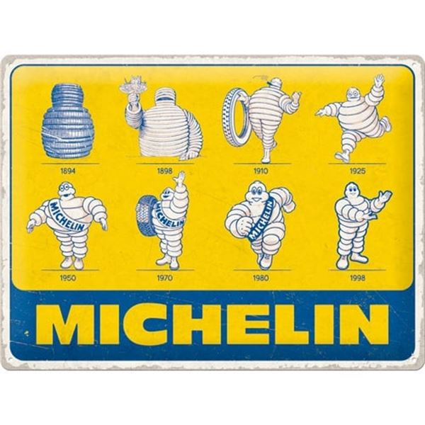 Enseigne en métal 30 x 40cm Michelin Logos