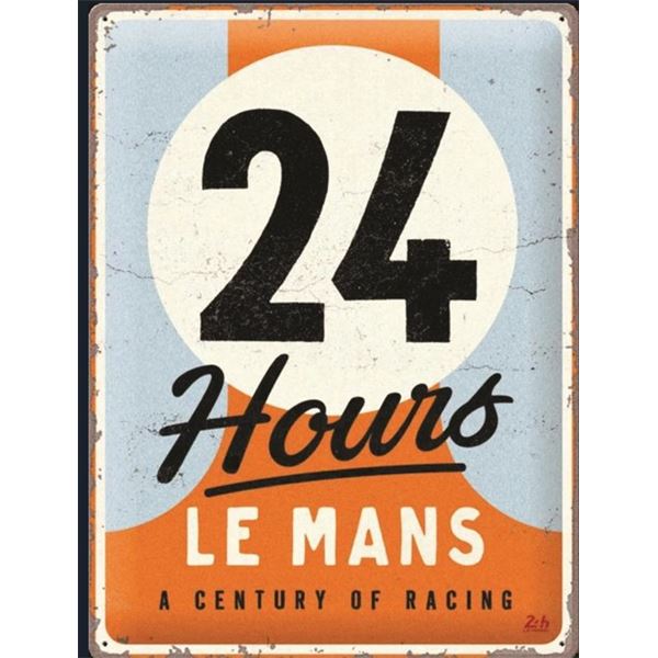 Enseigne en métal 30 x 40cm 24H Du Mans
