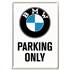 Carte postale métal BMW Parking Only