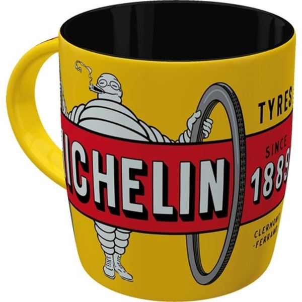 Tasse licence Michelin Jaune Bibendum