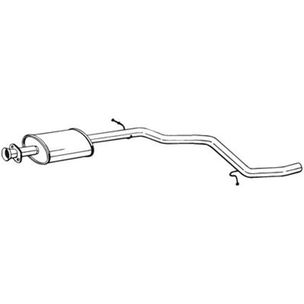 1 silencieux d'échappement intermédiaire Bosal 284109