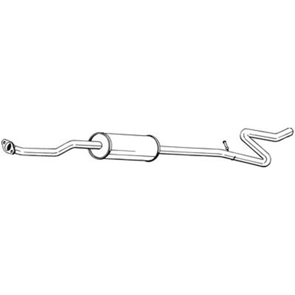 1 silencieux d'échappement intermédiaire Bosal 288617