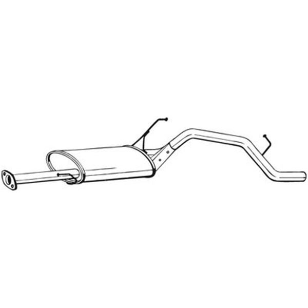 1 silencieux d'échappement arrière Bosal 284147