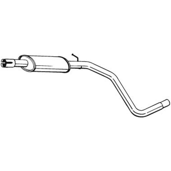 1 silencieux d'échappement intermédiaire Bosal 279405