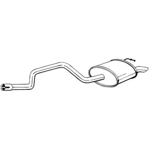 1 silencieux d'échappement arrière Bosal 279065