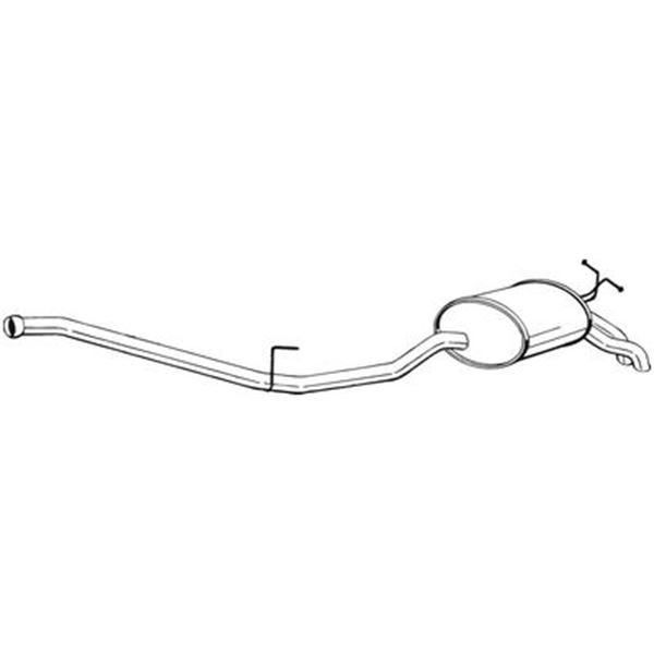 1 silencieux d'échappement arrière Bosal 287087