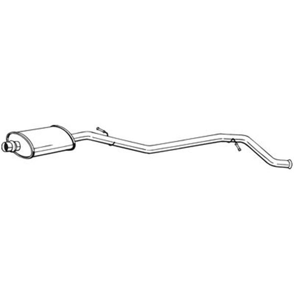 1 silencieux d'échappement intermédiaire Bosal 286075
